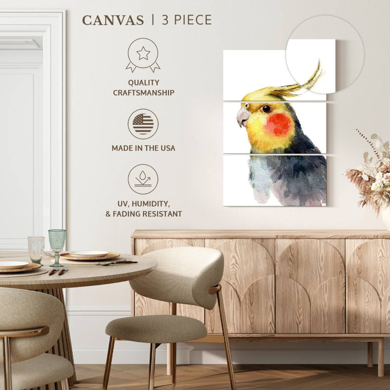 Brampt Cute Parakeet, 50" H x 32" W