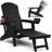 Adirondack Chair With Retractable Ottoman Folding Adirondack Chairs Adjustable Backrest With Footrest Fire Pit Chairs-120466643
