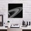  «Saturn-lit Tethys» par la NASA, art mural sur toile, 18 po x 18 po