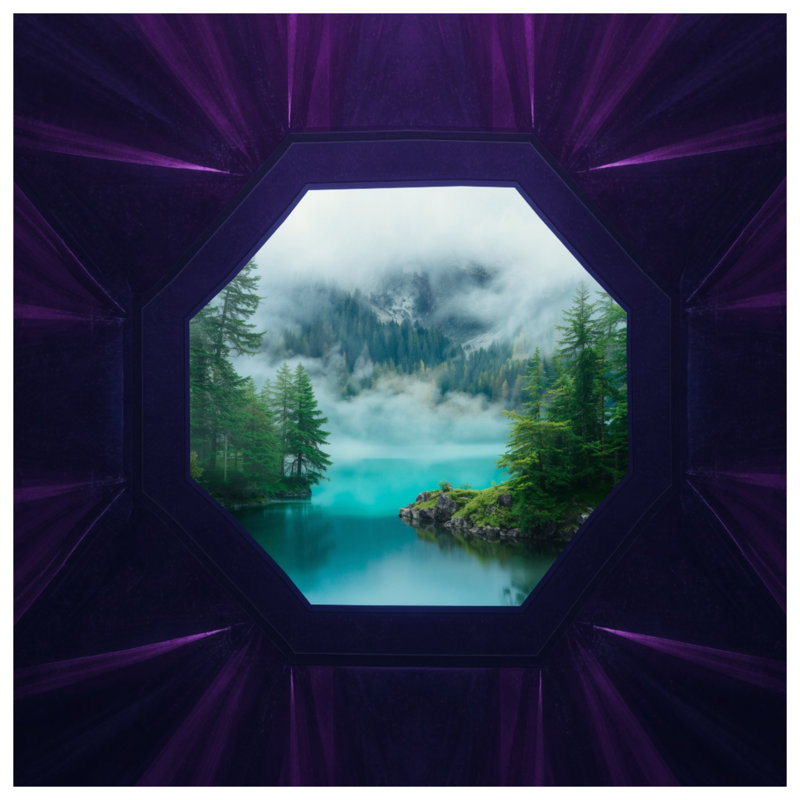Tapis de bain Misty Forest Lake, L 24 po x L 17 po