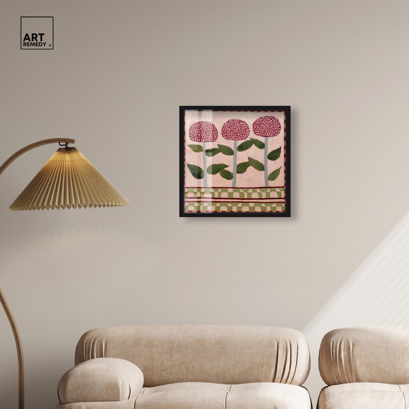 Art mural à motif floral pétales à motifs I Shadowbox par Art Remedy, cadre noir, 20 x 20, H 21 po x l 21 po, Cadre noir