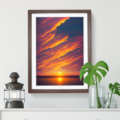 XV1022-572X An Astounding Ocean Sunset - Single Picture Frame Print