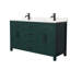 Meuble-lavabo double autoportant de 60 po avec plateau en marbre Beckett-49797321-61130376-61855802