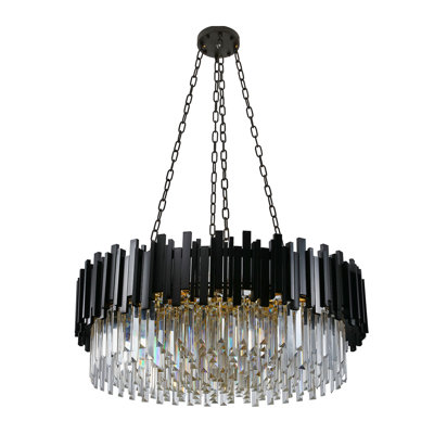 Modern Crystal Chandelier Ceiling Light Fixture for Living Room and Bedroom, Chic Design Lamp