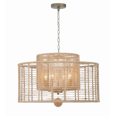 Jayna 4 - Light Unique / Statement Geometric Chandelier