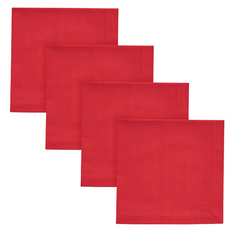  Fuchsia Elements Napkin Set of 4, 18” Square, Pink