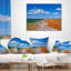 Coussin imprimé Green Waters on Winter Day Beach - Sea & Shore-29342036