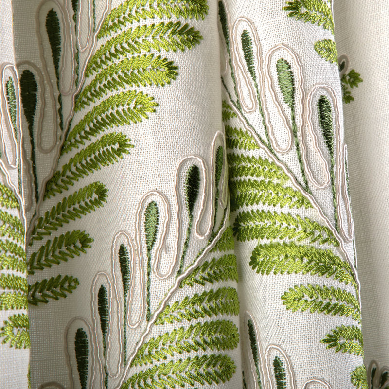 La Menagerie Fougere Emb Fabric, Leaf