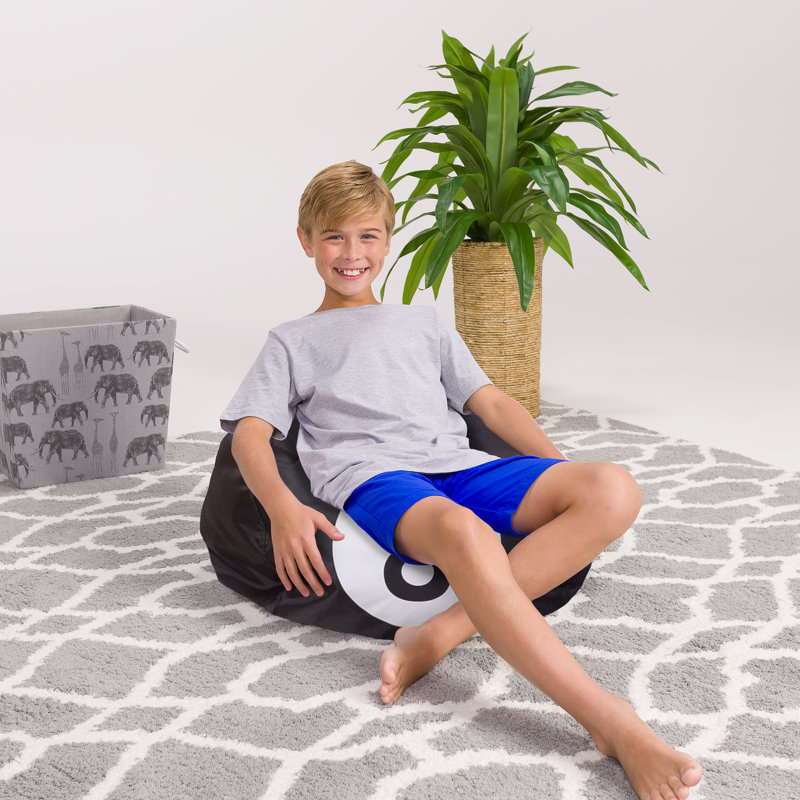Bean Bag Chair for Kids, Teens, and Adults - Filled with Soft Beads, Includes Removable and Machine Washable Cover - Multiple Colors, Sizes and Fabrics including Soft Nylon & Canvas with Patterns