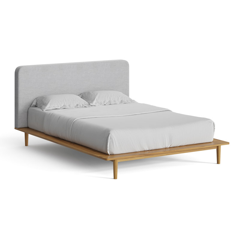 Lit plateforme Alab, Grand, Naturel