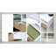 Bedside Table with Drawer, Nightstand with Shelf & Metal Base, White