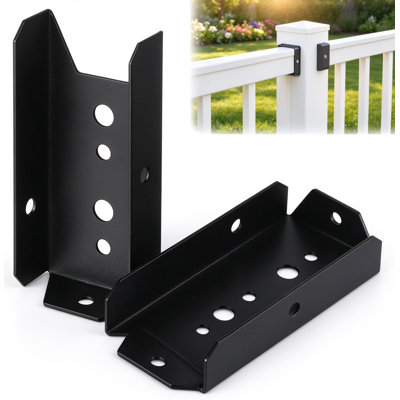 40 Pack 2x4 Fence Brackets for Wood Rail,18 Gauge