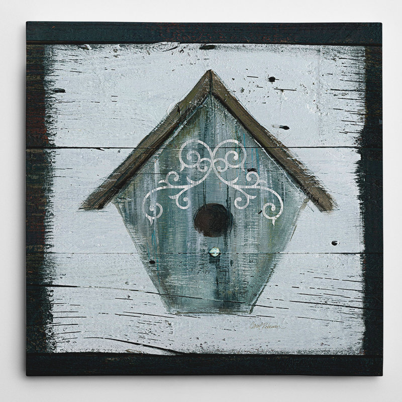 « teinted nichoir » par carol robinson, reproduction d’art sur toile tendue, H 32 po x l 32 po x P 1,5 po