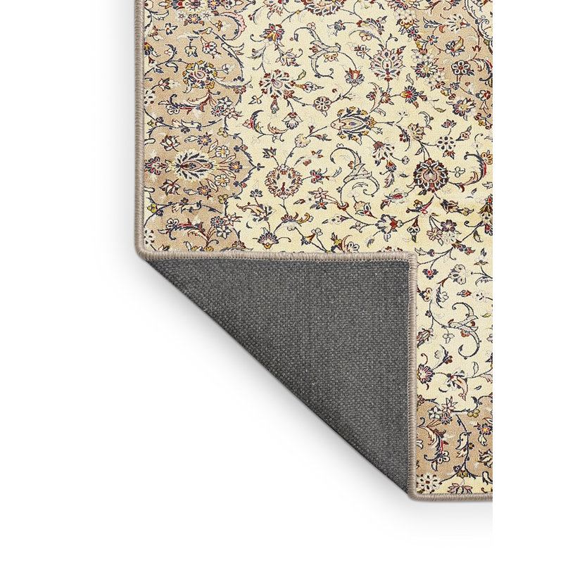 Tapis beige/gris traditionnel, Rectangle 5 pi x 7 pi