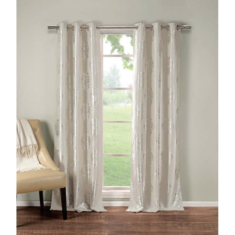 Glenrock Blackout Curtain Pair, Taupe