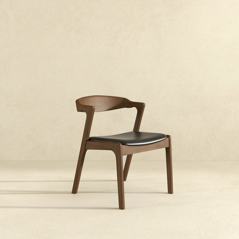 Solid Wood Leather Dining Chair
