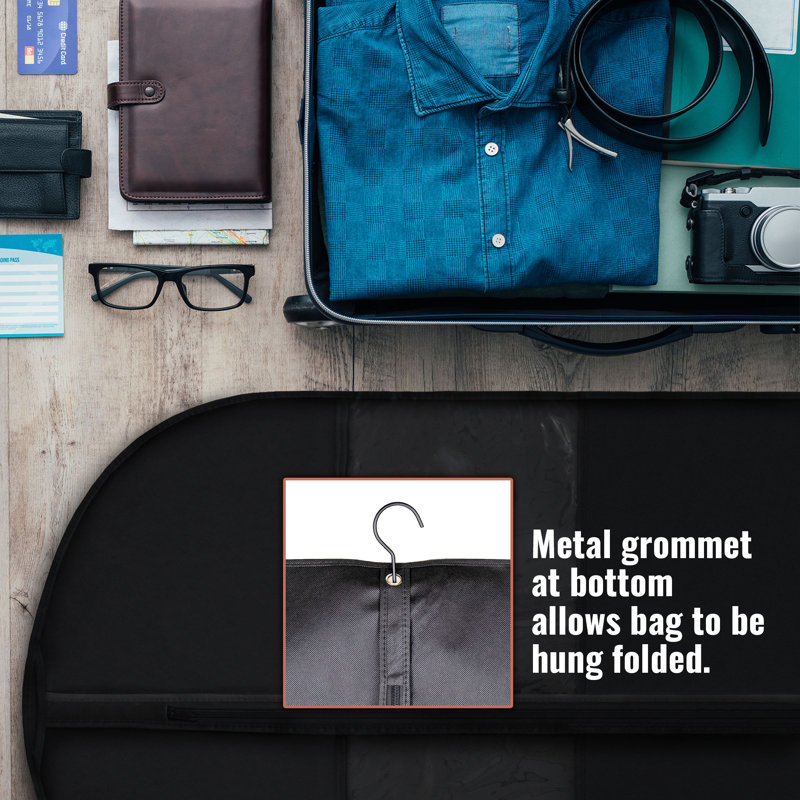 Plixio 60 "Sacs à vêtements noirs Sac de rangement pour vêtements