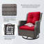 Chaise de patio pivotante avec coussins Nihat-1563835525