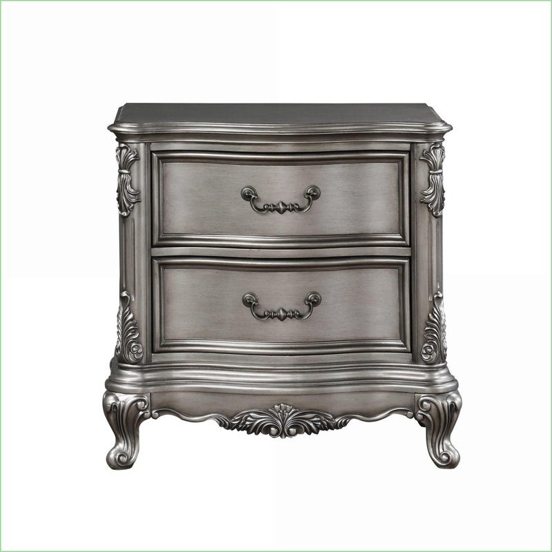 Table de chevet 2 tiroirs Traditional