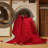 Machine Washable Solid Red Area Rug-1709336807