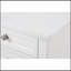 Élégante table de chevet 2 tiroirs en bois, blanc