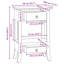  Console avec tiroir brun 19,69 po x 11,61 po x 29,92 po-1850903268