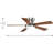 Vox 52'' Ceiling Fan with LED Lights-26210084