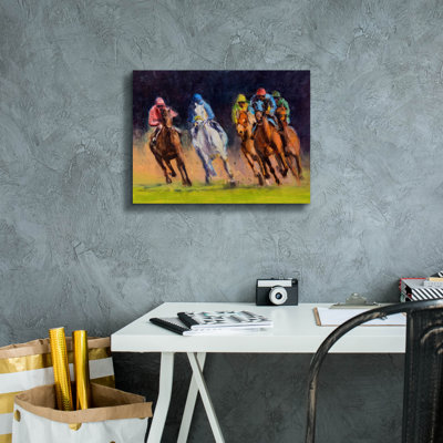  'Around The Bend' by Valtcho Tonov Canvas Wall Art, 16" x 12"