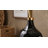 Elegant Round Glass Vase with Metal Handle Lid for Home Decor - Tall Table Vase Accent for Living Room Display & Flower Arrangement - Black & Gold-1360062718