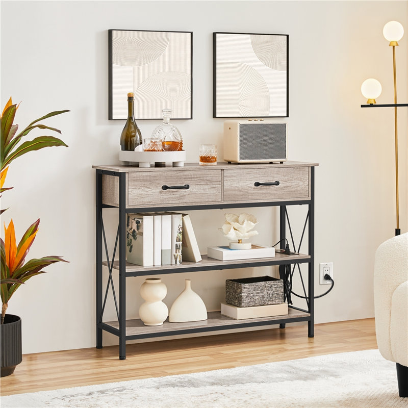 Console l 39,5 po avec ports et prises USB Kallistrate