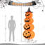 Décoration d'extérieur en forme de Jack-O-Lantern 3D 94 po H 420,5 lumières DEL blanc chaud