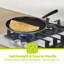ROYALFORD Non-Stick Pancake Pan – Induction Crepe Pan with Heat Resistant Handle, Griddle Dosa Tawa - Ideal for Crepe Chapatti Pancakes Dosa Omelettes Flatbreads Fried Eggs Tortilla-88147259
