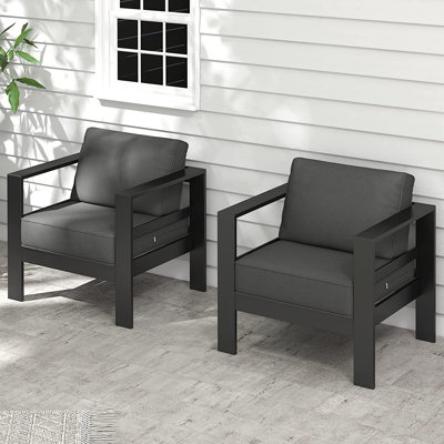 Chaise de patio avec coussins Arnhildur Pittston