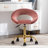 Ergonomic Velvet Swivel Adjustable Height Office Task Chair-1566218299