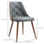 Chaise d'appoint Homcom en gris