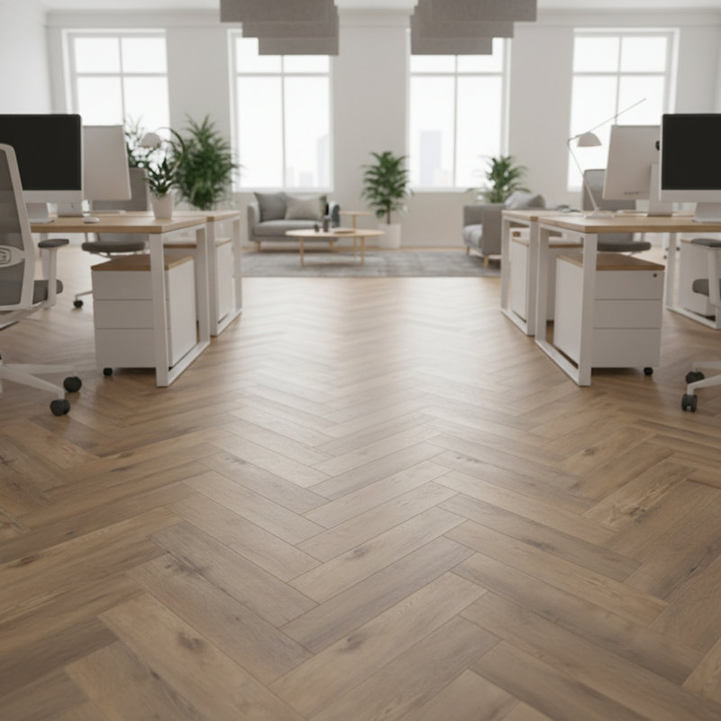 Planches de vinyle Blues Herringbone SPC - 29,5 po x 5,9 po - chêne Harpo, Chêne Harpo
