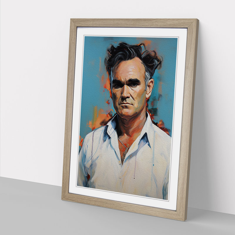 XYZ-FRM-V1223-4553 Morrissey Contemporary - Single Picture Frame Print on Wood, Oak , 46cm H x 34cm W x 2cm D