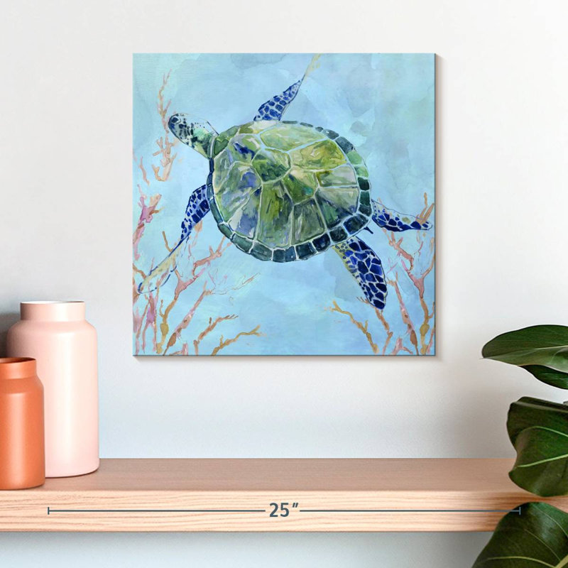 Tortue de mer Crowle II, H 16 po x l 16 po