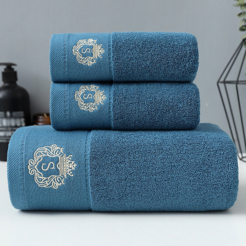 Premium Cotton Bath Towel Set; 1 Bath Towels, 2 Hand Towel, Luxury Bathroom Super Soft Hotel & Spa Quality Highly Absorbent