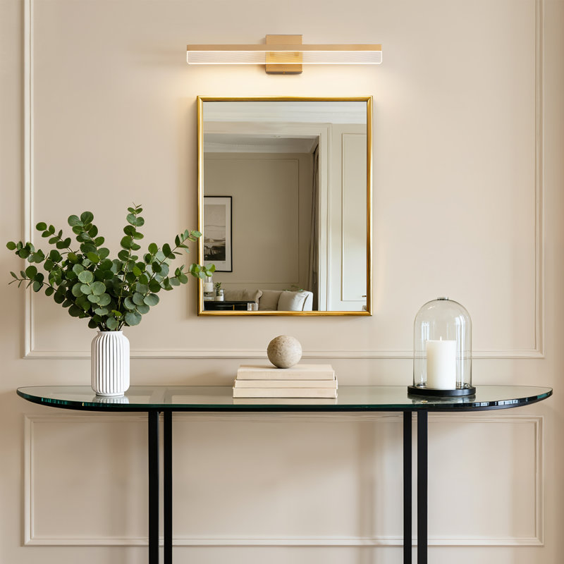 24'' Black/Gold Dimmable LED Vanity Light For Bathroom/dressing rooms/makeup rooms, or as auxiliary lighting in corridors/stairwells