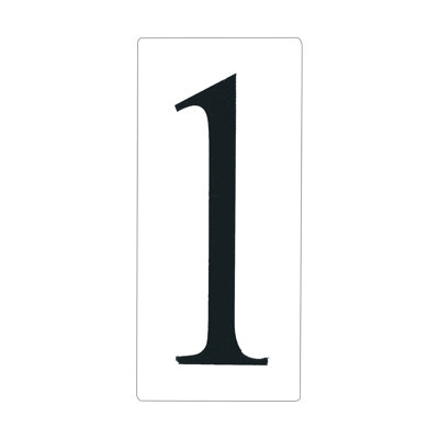Brookwood 5'' H Plastic House Number
