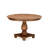 7-piece Kitchen Table Set included a Round Kitchen Table and 6 Brown Textured Faux Leather stackable kitchen Chair, Antique Walnut Finish.-567763442-593953260-593953261