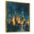 Toile avec cadre flottant or