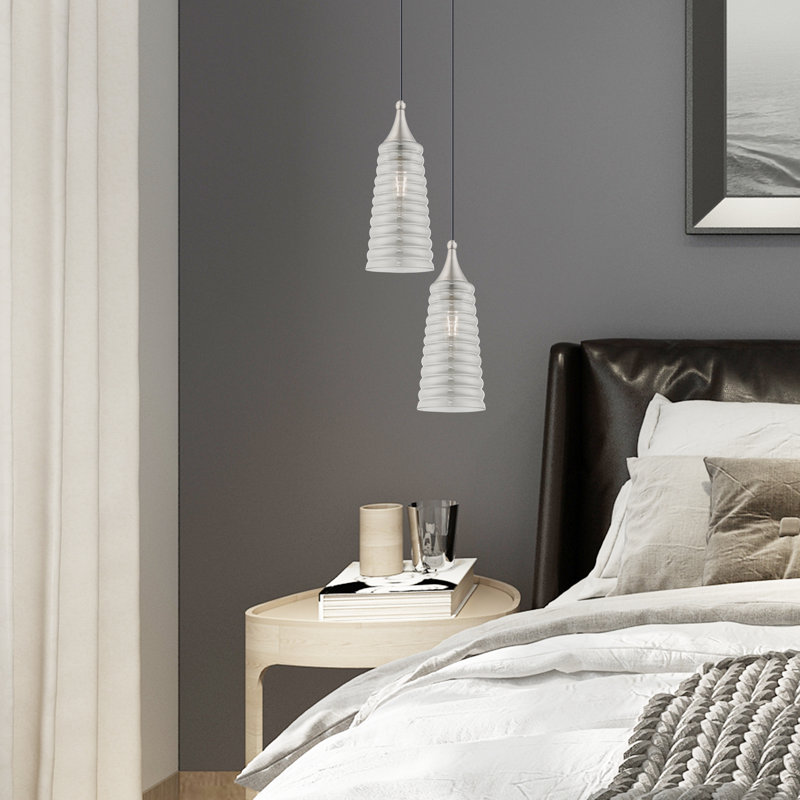 Neo 1 - Light Pendant, Brushed Nickel, Smoke