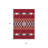 Everette 3' X 5' Red White And Navy Blue Southwestern Washable Indoor Outdoor Area Rug