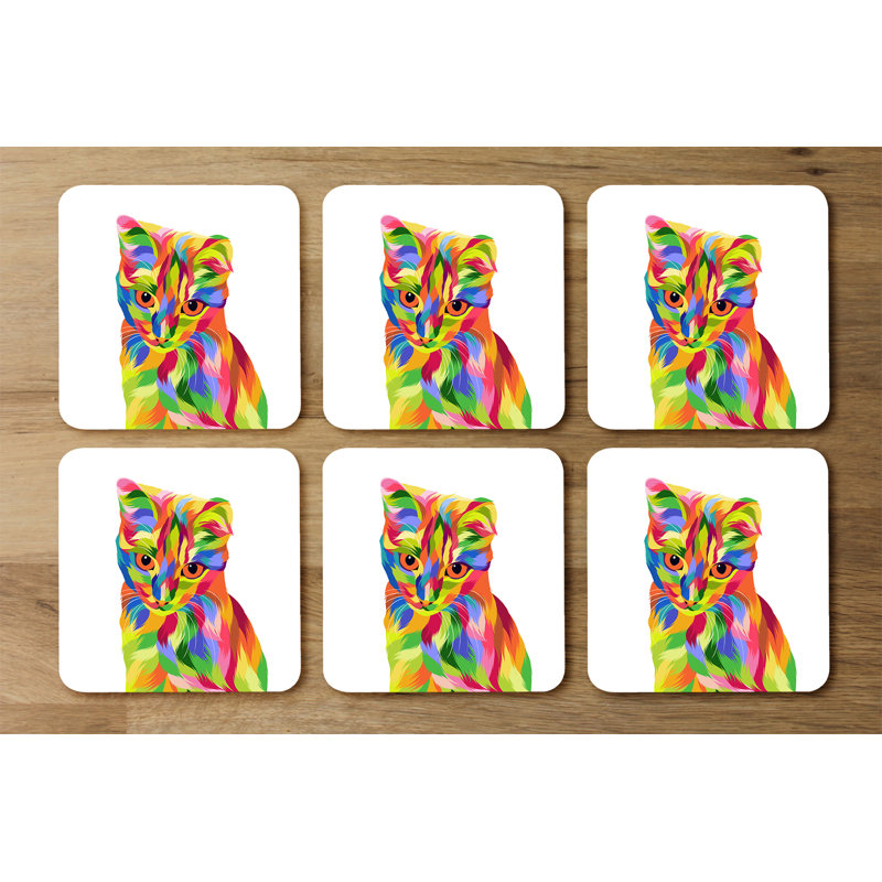 Dujon Square 6 Piece Coaster Set