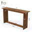 Console 63 po en bois massif pour le salon du vestibule