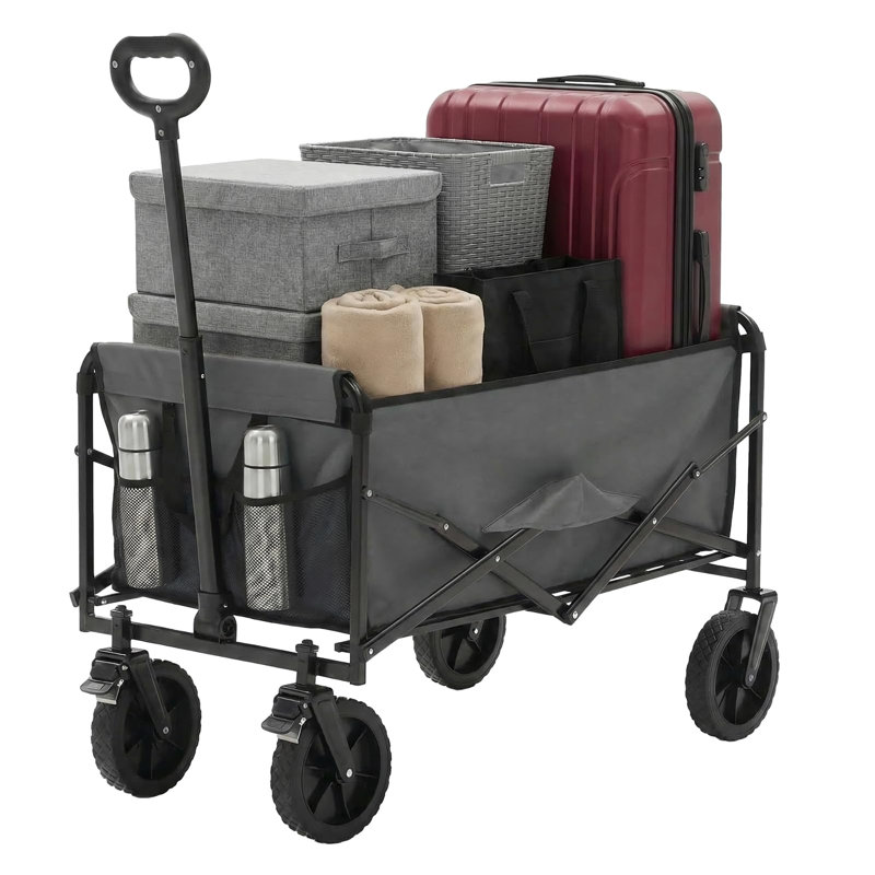 Wagon pliable 102L utilitaire robuste standard, Gray