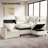 114" Down Cloud Couch, Oversized Modular Comfy Sofa for Living Room, L Shaped Sectional Couches with Detachable Sofa Cover, Storage Ottoman-1626008307