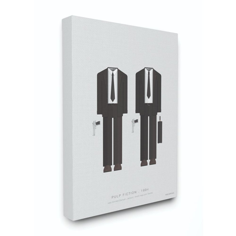 « pulp fiction célèbre people personnages style mode », impression sur toile, Toile tendue, H 20 po x l 16 po x P 1,5 po
